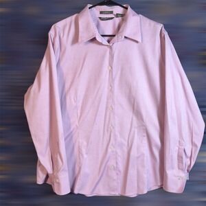 Eddie Bauer XXL Stretch‎ Wrinkle Resistant Lavender Button Down Shirt